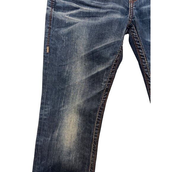 Big Star Sophie Womens 30L Blue Denim Jeans Mid Rise Bootcut Stretch - Picture 5 of 7